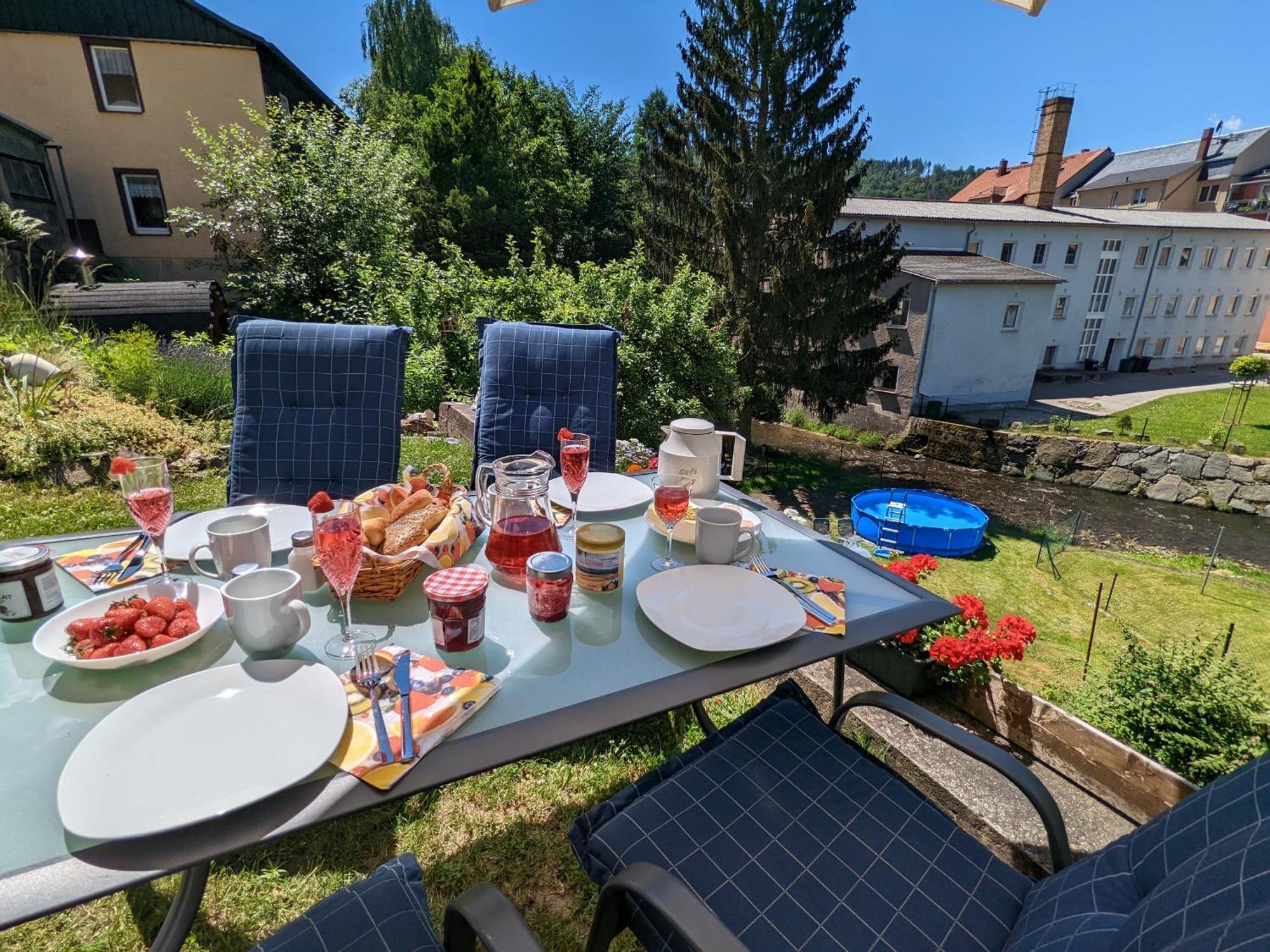 F1 - Urlaubsmagie - Helle Wohnung Mit Sauna & Pool & Whirlpool Sebnitz Luaran gambar