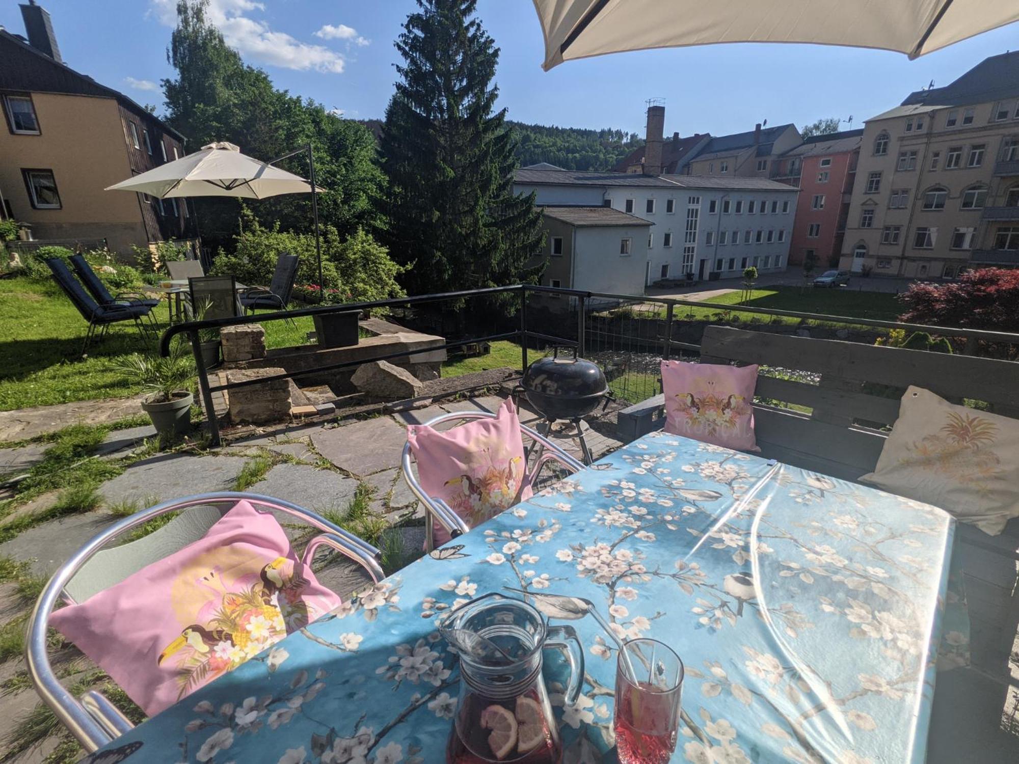 F1 - Urlaubsmagie - Helle Wohnung Mit Sauna & Pool & Whirlpool Sebnitz Luaran gambar