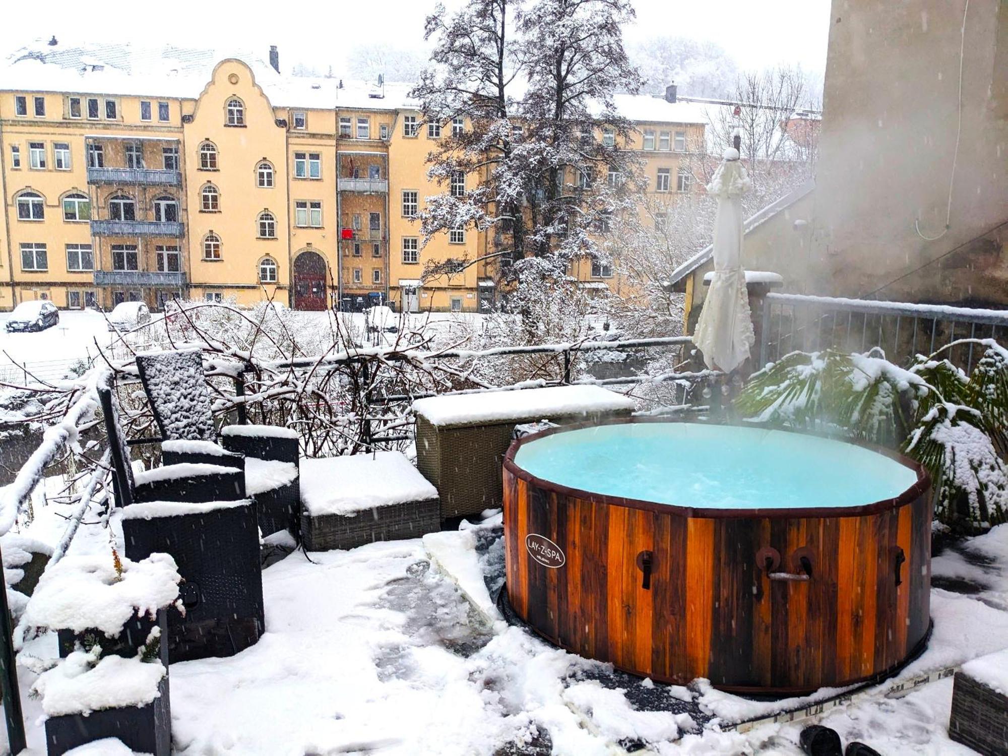 F1 - Urlaubsmagie - Helle Wohnung Mit Sauna & Pool & Whirlpool Sebnitz Luaran gambar