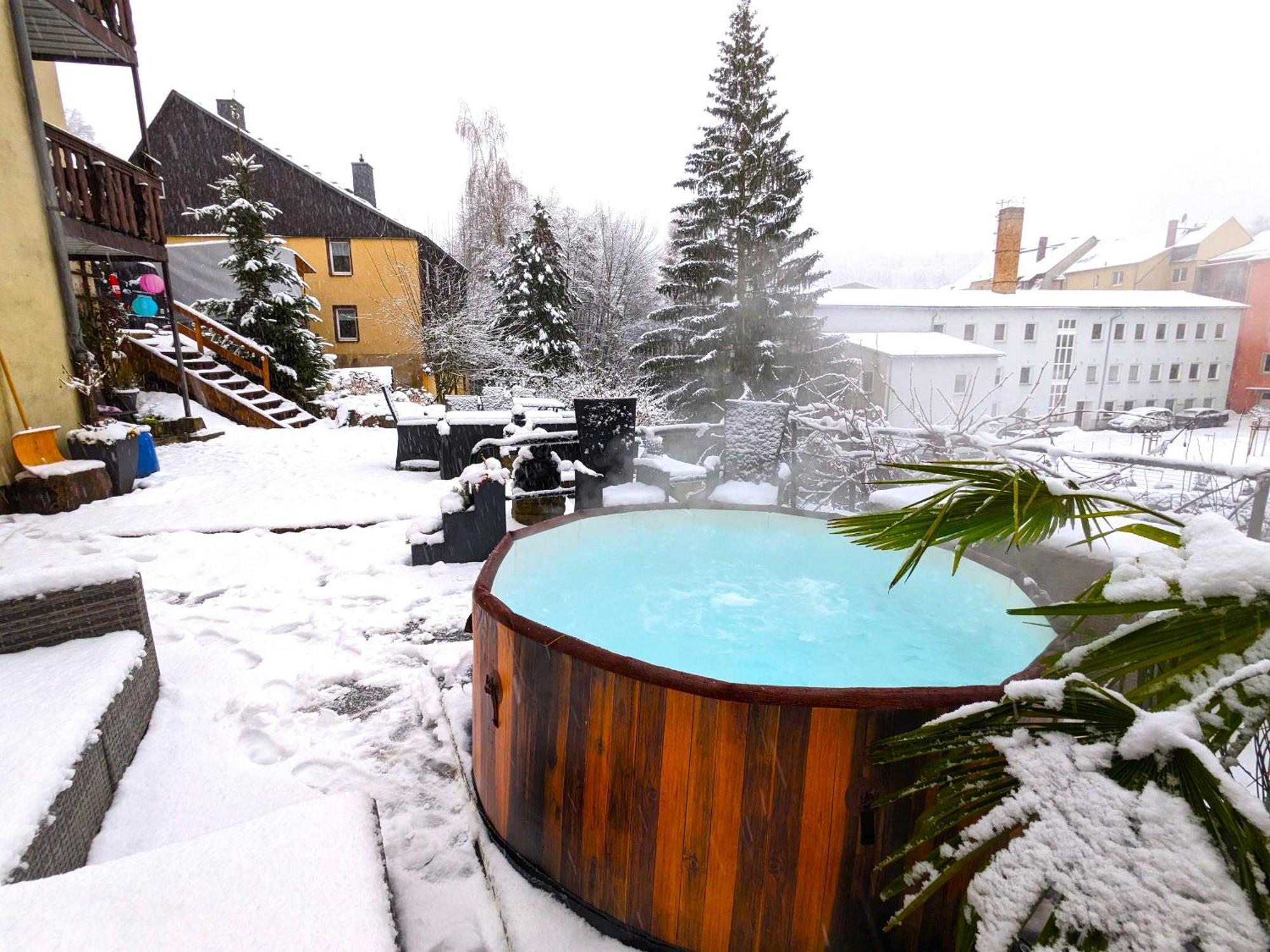 F1 - Urlaubsmagie - Helle Wohnung Mit Sauna & Pool & Whirlpool Sebnitz Luaran gambar