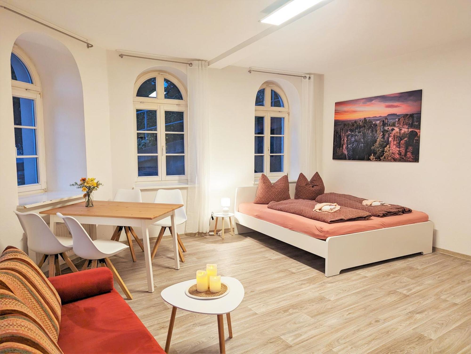 F1 - Urlaubsmagie - Helle Wohnung Mit Sauna & Pool & Whirlpool Sebnitz Luaran gambar